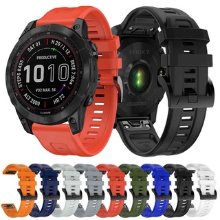 ภาพหน้าปกสินค้าสายนาฬิกาข้อมือซิลิโคน 22 มม. สําหรับ Garmin Fenix 7 6 6 Pro 5 5 Plus Garmin EPIX Instinct 2 Descent G1 Smart Watch Garmin Approach S62 S60 945 935 ที่เกี่ยวข้อง