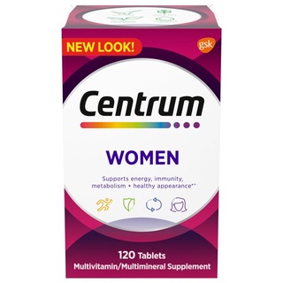 ภาพหน้าปกสินค้าCentrum Multivitamins Women Multimineral Iron Vitamins D3 B Antioxidants วิตามินรวมสำหรับผู้หญิง อาหารเสริมหลายชนิด ที่เกี่ยวข้อง