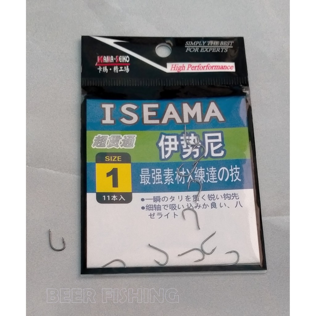 iseama-เบ็ดตกปลาตะขอประมงทรงก้นแบน