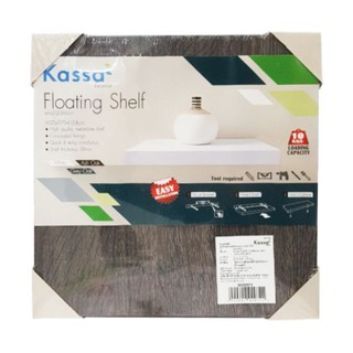 KASSA HOME แผ่นชั้นไม้ซ่อนขาปิดผิวเมลามีน รุ่น FSM250AS ขนาด 25 x 25 x 3.8 ซม. สีโอ๊ค หิ้ง ชั้นวางของ