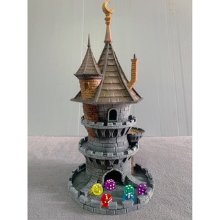 [Plastic] Fates End Dice Tower for Board Game/ Tabletop Games: Wizard tower  - หอคอยถอยเต๋า
