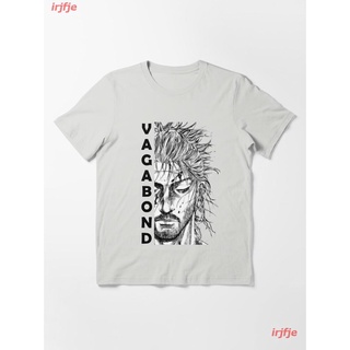 New Miyamoto Musashi VAGABOND Essential T-Shirt เสื้อยืดพิมพ์ลายการ์ตูนมังงะ ดผ้าเด้ง คอกลม cotton แฟชั่น discount Unise