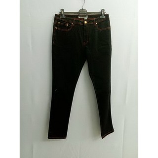 GSP Experiment Jeans จีเอสพี กางเกงยีนส์สีดำทรง Slimleg doublefit   (PL2XBL)