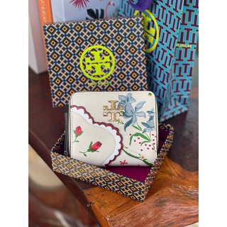 💕Tory Burch Kira MIXED FLORAL BI-FOLD WALLET