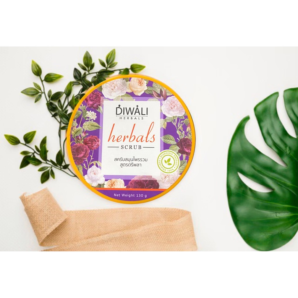 สินค้าแนะนำ-diwali-herbals-scrub-สครับหน้า-สูตรสมุนไพรรวม-ไม่มีเม็ดสครับ-ไม่ทำลายผิว-ผิวกระจ่างใส-ฝ้า-กระ