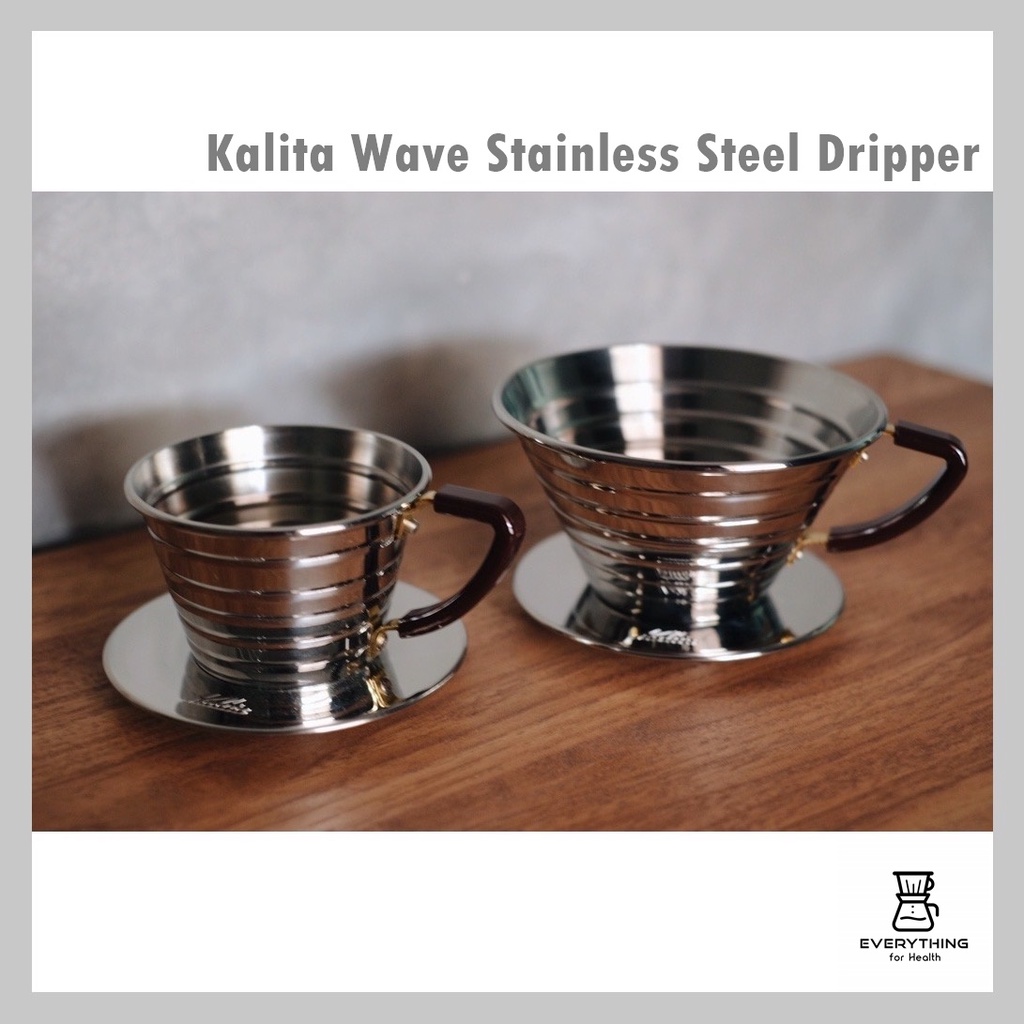 พร้อมส่ง-ของแท้-ดริปเปอร์-kalita-wave-stainless-steel-dripper-ขนาด-155-amp-185