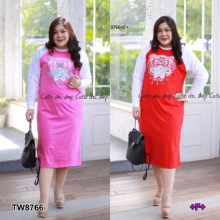 Maxi Dress #BigSize แขนยาว TW8766