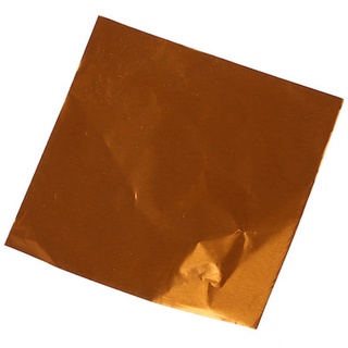 ฟอยล์ห่อช็อคโกแลต แผ่นอลูมิเนียมฟอยล์ DIY สีทองแดง 8x8 cm Alumimium Foil Chocolate Wrapper