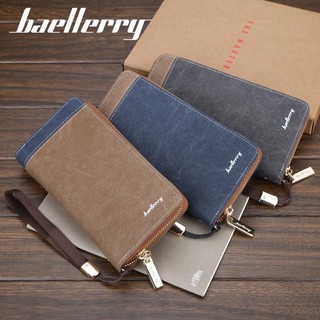 ภาพขนาดย่อของสินค้าสินค้าพร้อมส่ง  Baellerry กระเป๋าสตางค์ กระเป๋าสตางค์ผู้ชาย ใบยาว