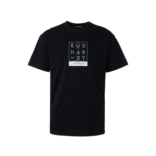 T-shirt  เสื้อยืด ปักลายหัวกะโหลก ประดับเพชร สําหรับผู้ชายS-5XL