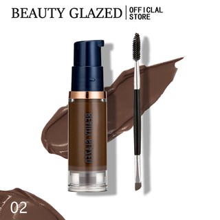 Beauty Glazed เจลเขียนคิ้วติดนานกันน้ํา 4สีพร้อมแปรงแต่งหน้า