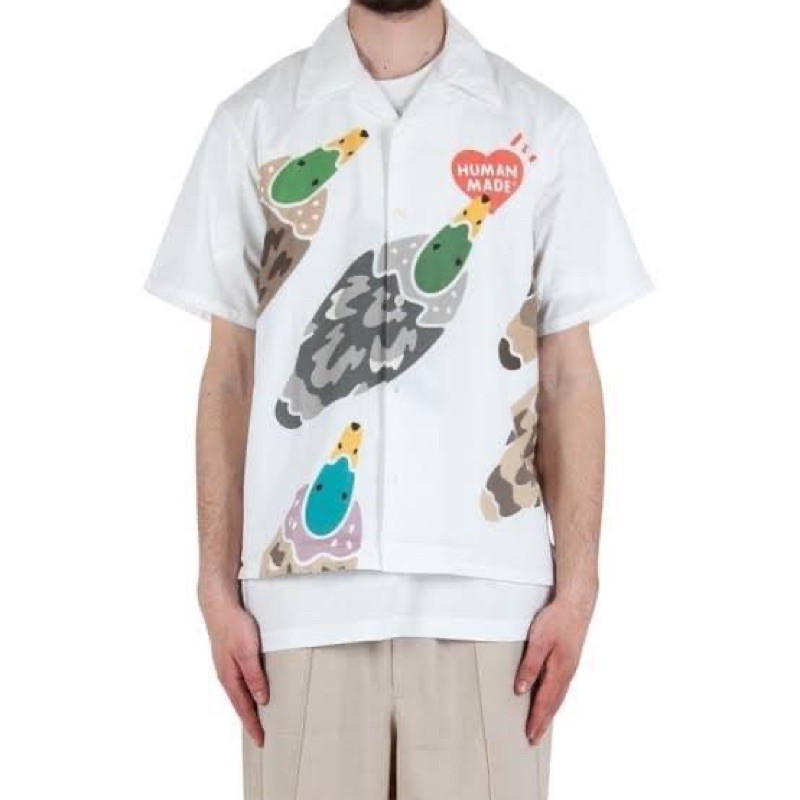 Human Made Duck Aloha Shirt-White | Shopee Thailand