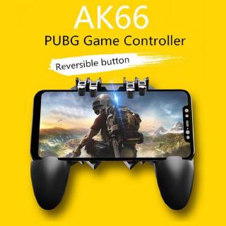 AK66 Fire Buttons Pubg Gamepad มือถือ Pubg Controller ปุ่มทริกเกอร์หกนิ้ว
