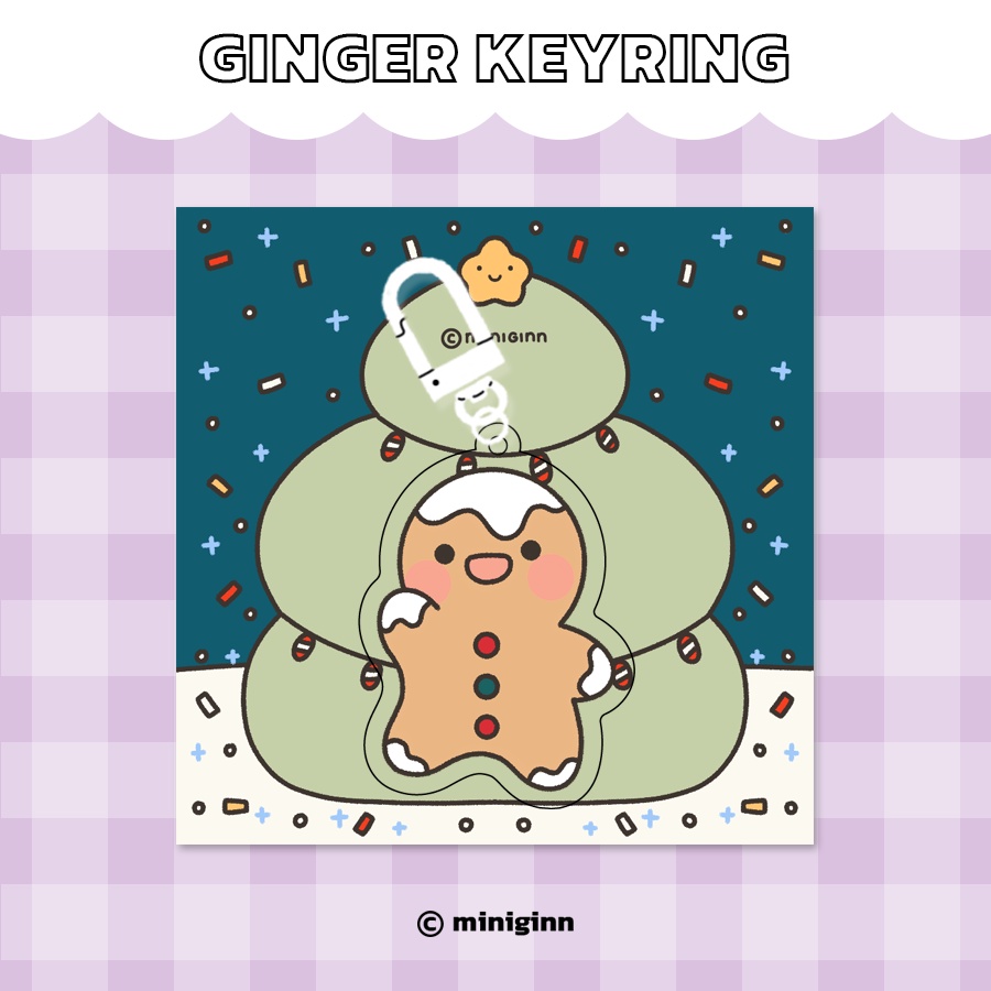 miniginn - { Ginger bread } Keyring พวงกุญแจ | Shopee Thailand