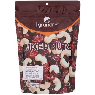 Igranary Mixed Nuts เม็ดมะม่วงหิมพานต์ผสมแครนเบอร์รี่​ 120 กรัม