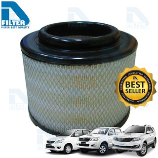 กรองอากาศ Toyota โตโยต้า Fortuner ฟอร์จูนเนอร์ 2004-2014,Innova 2004-2011,Hilux Vigo วีโก้ By D Filter (DA080N)