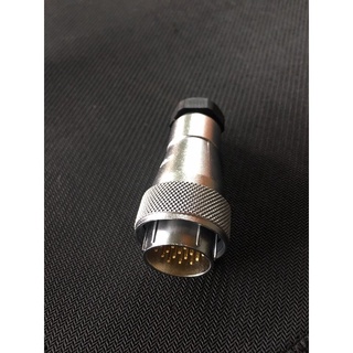 คอนเนคเตอร์ต่อสายไฟ WF24 19pole #0.75sq.mm 5A, OD.5-12mm circular connector IP65 ,WF24 K19 ZZ, male poles