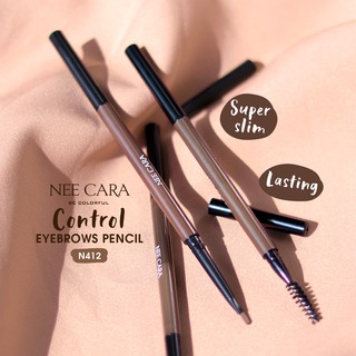 NEE CARA control EYEBROWS SLIM  PENCIL นีคาร่า ดินสอเขียนคิ้ว สลิม N412