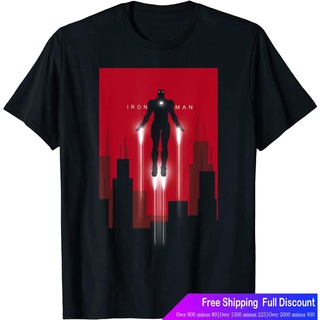 ร์ตูนพิมพ์ฤดูร้อน ย์เสื้อยืด Marvel Iron Man in Flight Deco Art Style Graphic T-Shirt T-Shirt Avengers Team