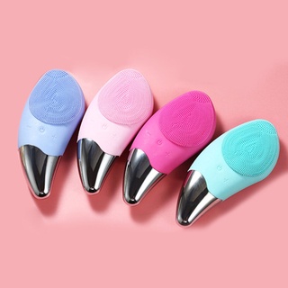 แปรงทำความสะอาดหน้า เครื่องล้างหน้า USB Silicone Face Cleansing Device Rechargeable