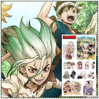 ✿ Dr.STONE - Anime Mini Temporary Tattoo สติ๊กเกอร์ ✿ 1Sheet Waterproof Tattoos for Sexy Arm Clavicle Body Art Hand Foot