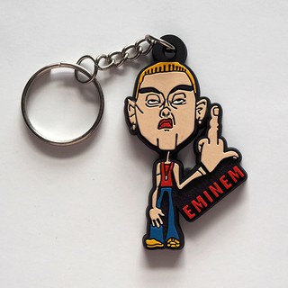 พวงกุญแจยาง Eminem เอมิเนม แรพ Rap