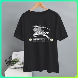 พร้อมส่ง เสื้อยืดแขนสั้น พิมพ์ลายโลโก้ Burberry สไตล์คลาสสิก สําหรับผู้ชาย และผู้หญิงสามารถปรับแต่งได้