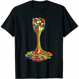 เสื้อคนอ้วนผญ - สหรัฐอเมริกาตลกละลายรูบิครูบิครูบิคผู้เล่น Rubics Cube คนรักเสื้อยืดผ้าฝ้าย 100%