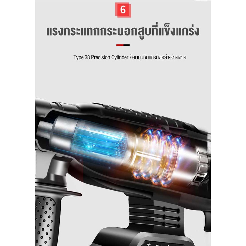 ค้อนไฟฟ้า-สว่านแบต-ชุดสว่านกระแทก-แบตเตอรี่-li-ion-brushless-motor-ค้อนไฟฟ้า-สว่านไฟฟ้า-ปิ๊กไฟฟ้า-สว่านกระแทกอุตสาหกรรม