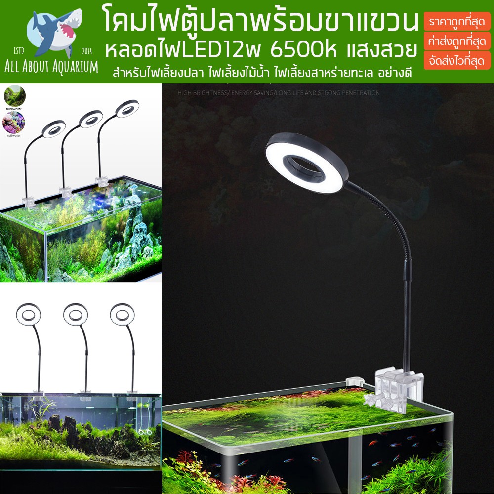 โคมไฟตู้ปลา-led-12w-พร้อมขาแขวน-สไตล์โมเดิร์น-ตู้ไม้น้ำ-โคมไฟเลี้ยงสาหร่าย-โคมไฟตู้ไม้น้ำ-โคมไฟเลี้ยงปลา-ไฟแขวนเลี้ยงปลา