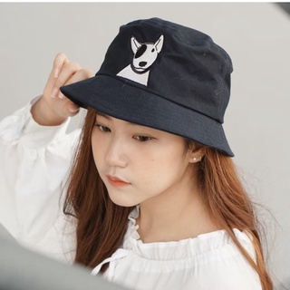 ฺBlack Bucket Hat หมวกทรงถังน้ำสีขาว ปักลาย ใส่ได้ทั้งชายและหญิง