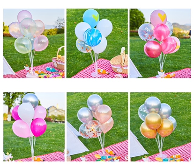 ภาพสินค้าเซ็ตลูกโป่งพร้อมฐานวาง ชุดA เซตวันเกิด ลูกโป่งพร้อมฐาน ความสูงทั้งหมด1เมตร พร้อมส่งในไทย จากร้าน rainbow_balloons บน Shopee ภาพที่ 4