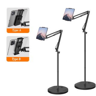 Adjustable Tablet Floor Stand Universal Tablet Holder Bed Sofa Desktop Mount Support Bracket for 5-13 inch iPhone Ipad P