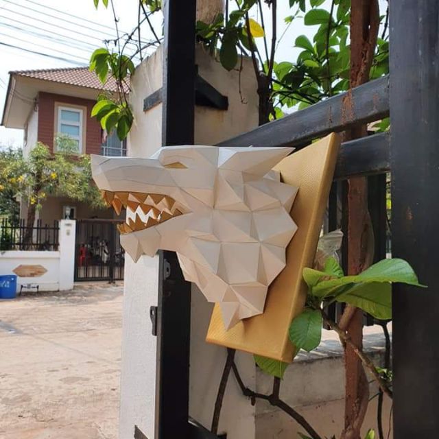 wolf-papercraft-โมเดลกระดาษ