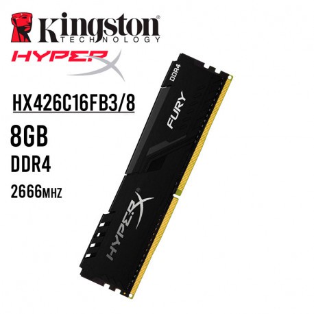 RAM HyperX Fury 8GB 2666MHz DDR4 CL16 DIMM 1Rx8 Kingston Memory Single  Stick HX426C16FB3/8 PC รับประกันตลอดชีพ | Shopee Thailand
