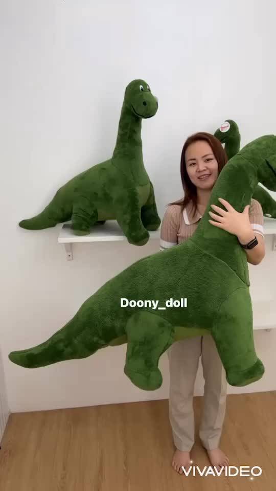 ตุ๊กตาไดโนเสาร์-ตุ๊กตาไดโนเสาร์เขียว-ตุ๊กตาทีเร็กซ์-t-rexตุ๊กตาไดโนเสาร์คอยาว-ตุ๊กตาไดโนเสาร์ตัวใหญ่-แบบพีพีกอด