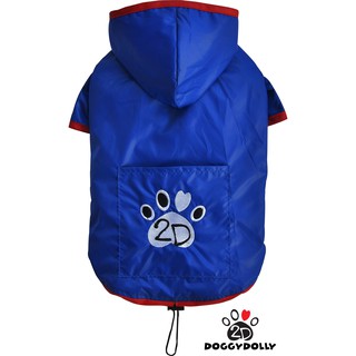 Pet clothes -Doggydolly เสื้อกันฝน Raincoat  เสื้อผ้าแฟชั่น เสื้อผ้าสัตว์เลี้ยง เสื้อผ้าสุนัข DR053