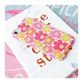 เคสแข็ง ลายดอกไม้ คลุมรอบเครื่อง ผิวด้าน