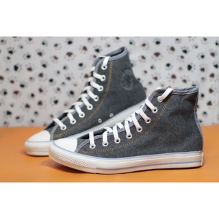 CONVERSE รุ่น ALL STAR COTTON HI BLACK รองเท้าผ้าใบหุ้มข้อ สีดำ ใช้ได้ทุกเพศ สินค้ามือ1 ลิขสิทธิ์ของแท้ มีของ พร้อมส่ง