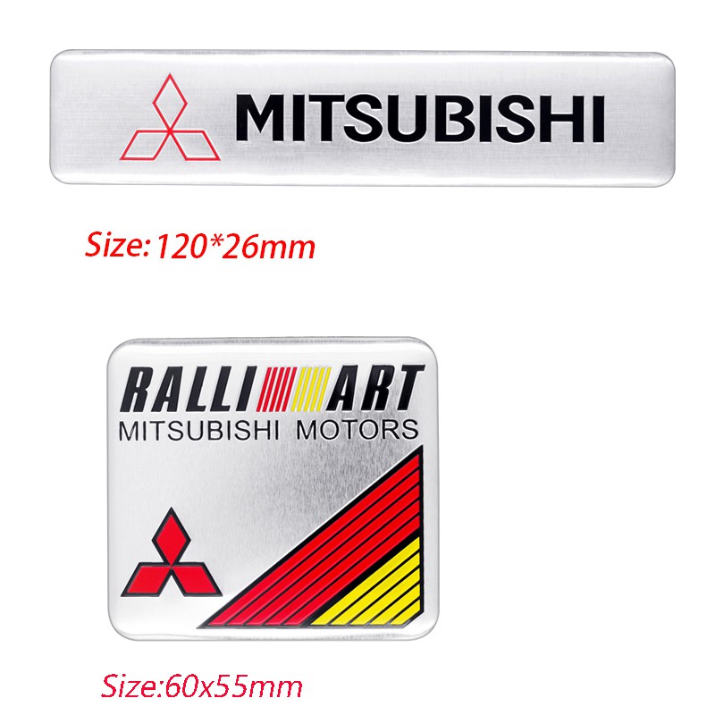 สติกเกอร์โลหะ-ติดรถยนต์-สำหรับ-mitsubishi-asx-galant-outlander-evo