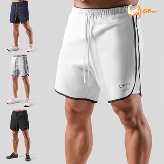 [GYMen]  ผู้ชายกีฬาออกกำลังกายกางเกงขาสั้น  sports shorts Mens  กางเกงกีฬาขาสั้นลําลอง ผ้าตาข่าย ระบายอากาศได้ดี แบบแห้งเร็ว เหมาะกับใส่เล่นบาสเก็ตบอล แฟชั่นฤดูร้อน