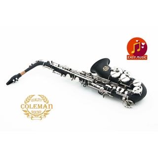 แซกโซโฟน Saxophone Alto Coleman CL-337A Matt black Nickel keys