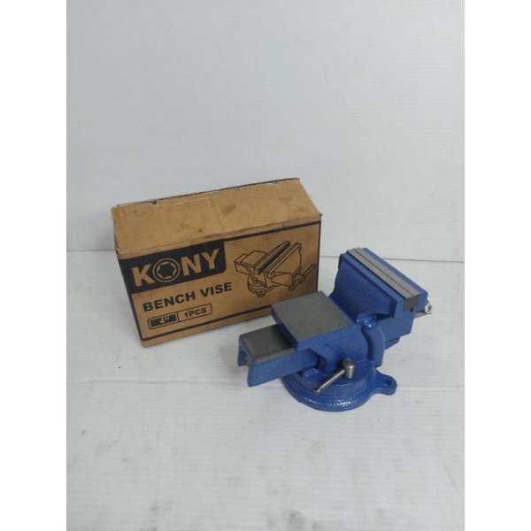 kony-ปากกาจับงานเหล็กเหนียว-พร้อมฐานหมุน-ขนาด-4-นิ้ว-สีน้ำเงิน-แท้100