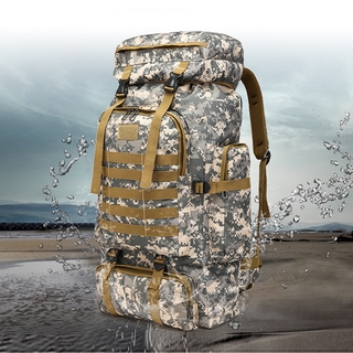 ภาพหน้าปกสินค้ากระเป๋า backpack กระเป๋าเดินทาง กระเป๋าเดินป่า ขนาด 80L ซึ่งคุณอาจชอบสินค้านี้