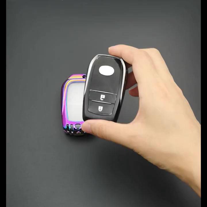 สินค้าพร้อมส่ง-เคสกุญแจรถยนต์-โตโยต้า-เคสกุญแจโลหะ-เคสกุญแจรีโมทรถยนต์-toyota-smart-key-car-key-case-เคสกุญแจรถโตโยต้า