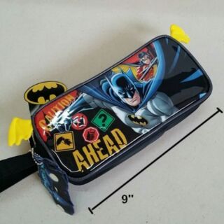 ลิขสิทธิ์แท้ ซองดินสอซิป ลาย แบทแมน Batman ขนาด 9x4x1.5 นิ้ว