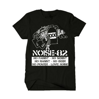 [S-5XL]เสื้อยืด NOISE-82 NO FASIST NO RASIST NO BEER NO POWER LOVE NOISE สําหรับผู้ชาย