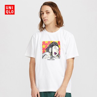 Uniqlo เสื้อยืดแขนสั้นพิมพ์ลาย Manga แฟชั่น Unisex 427579 Uniqlo เสื้อคู่ ผ้านำเข้า พร้อม