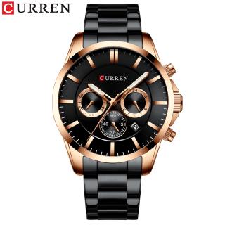 CURREN Top Brand Sports Watch Men Fashion Mens Quartz Wristwatch Business Gentlemen Stainless Steel Military Clock Male