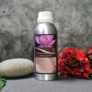 BYSPA น้ำมันนวดตัวอโรมา Aroma massage Oil กลิ่น รอยัลโลตัส Royal Lotus 1,000 ml.
